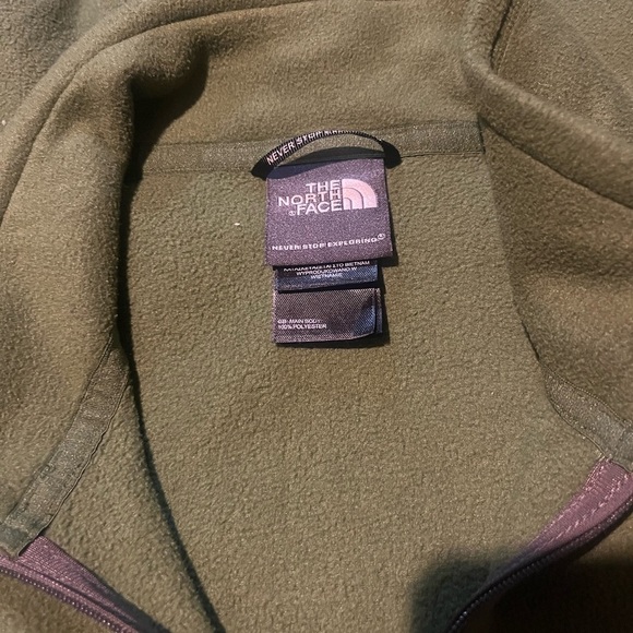 The North Face Olive Green Fleece Pullover - Picture 5 of 6